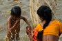 Premier bain à la Kumbh